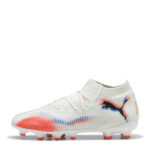 Puma Future 8 Junior Firm Ground Football Boots – White/Black/Red – view 2