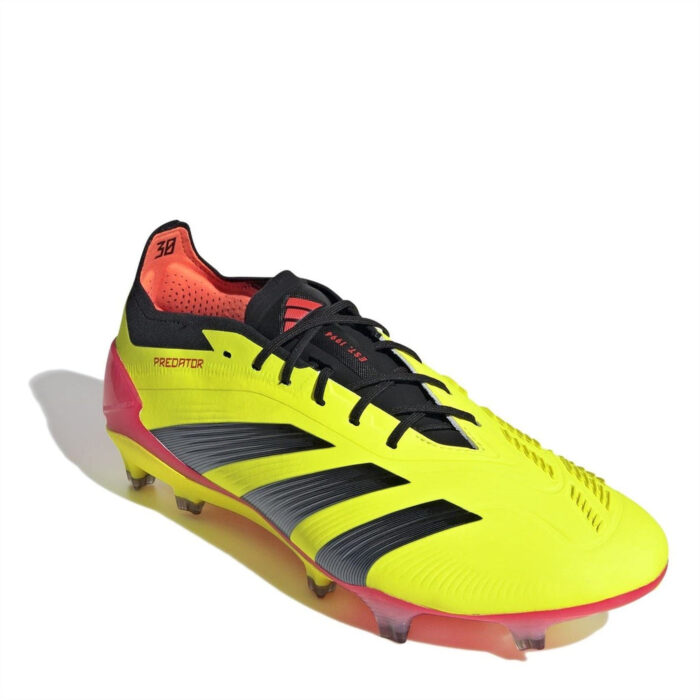 adidas Predator 24 Firm Ground Football Boots – Yellow/Blk/Red – view 3