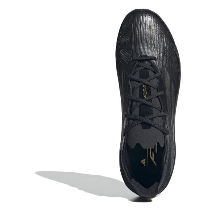 adidas F50 Junior Firm Ground Football Boots – Black/Silver – view 5