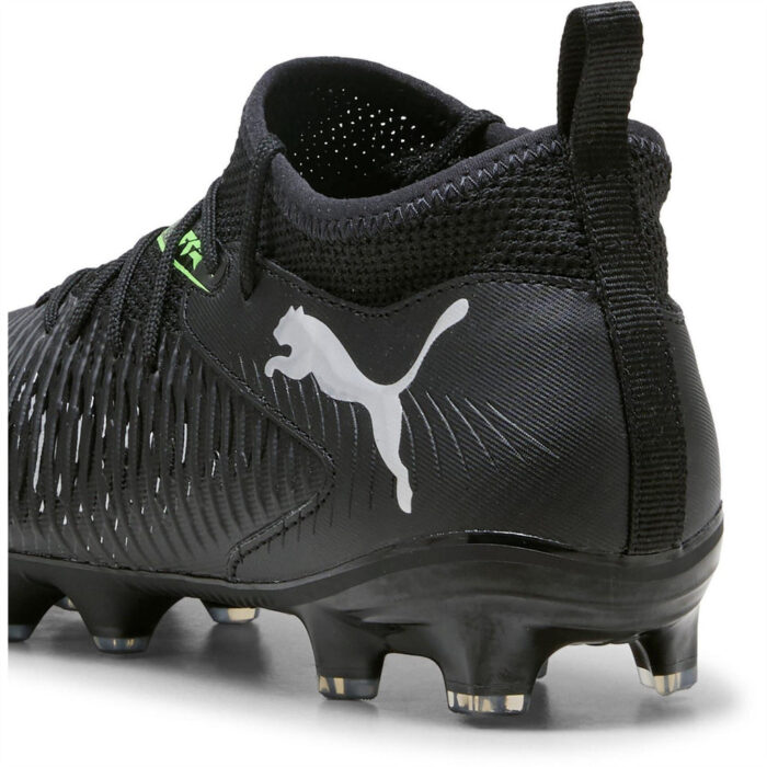 Puma Future 8 Junior Firm Ground Football Boots – Black/Green – view 5