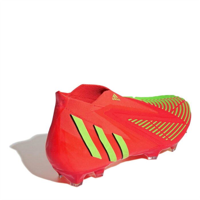 adidas Predator + Firm Ground Football Boots – Red/Green/Blk - Image 4