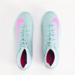 Nike Zoom Mercurial Superfly 10 Firm Ground Football Boots – Grey/Pink – view 6