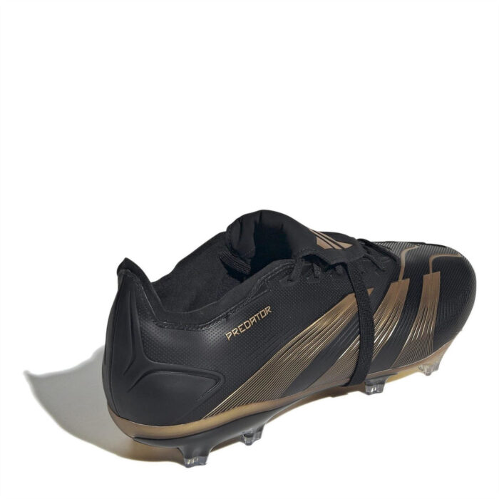 adidas Predator Firm Ground Football Boots – Black/Gold – view 4