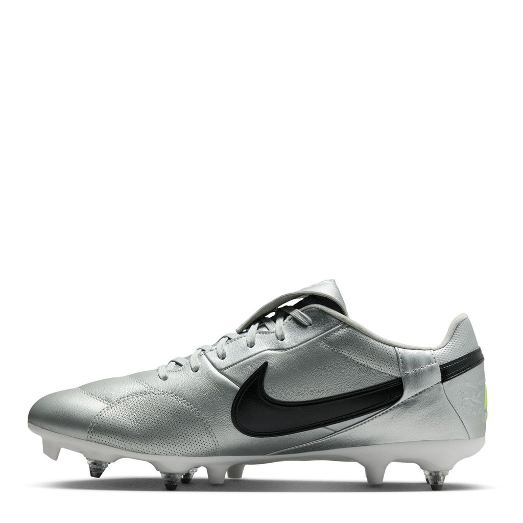 Nike Premier 3 Anti Clog Soft Ground Football Boots – Silver/Black – view 2