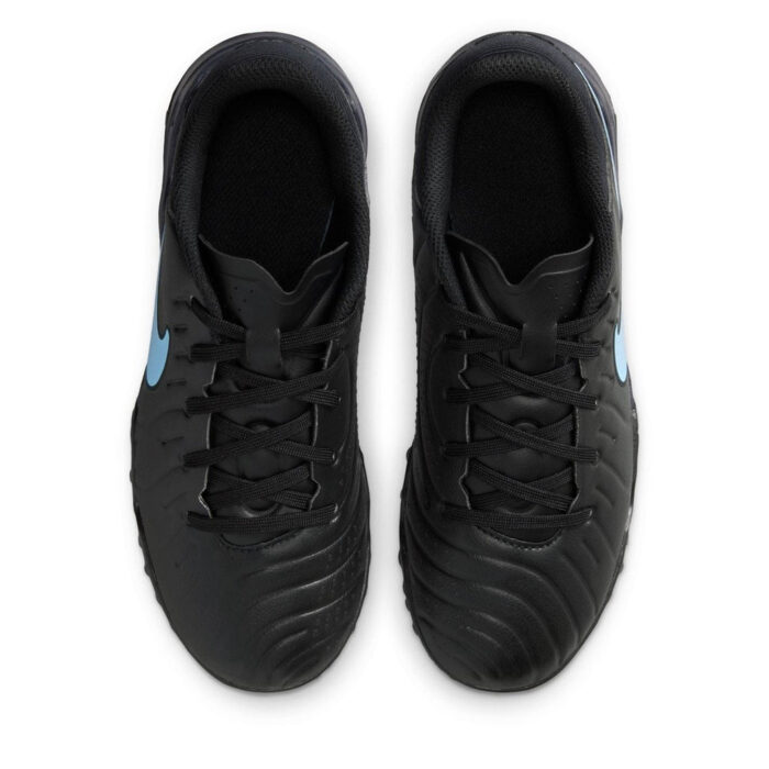 Nike Tiempo Legend 10 Junior Turf Football Boots – Black/Black – view 5