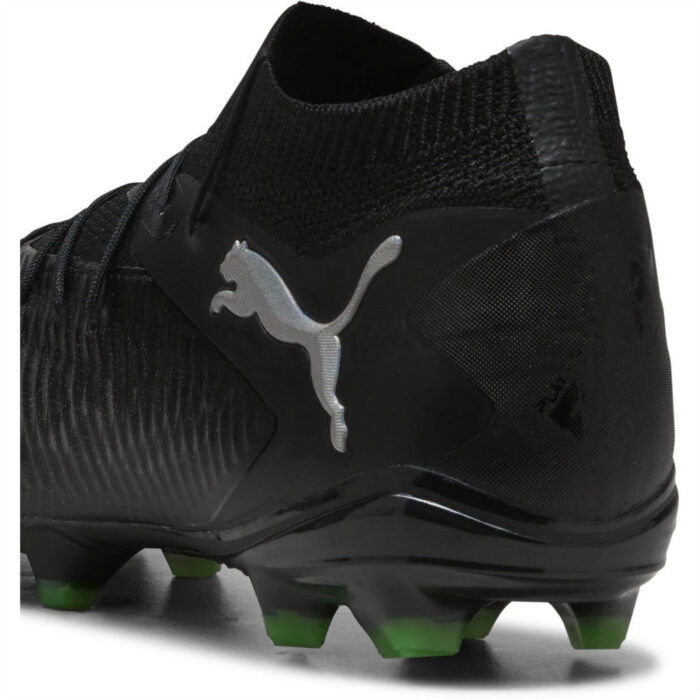 Puma Future 8 Firm Ground Football Boots – Black/Green – view 5
