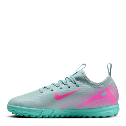 Nike Zoom Mercurial Vapor 16 Junior Turf Football Boots – Grey/Pink – view 2