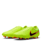 Nike Tiempo Legend 10 Firm Ground Football Boots – Volt/Black - Image 4