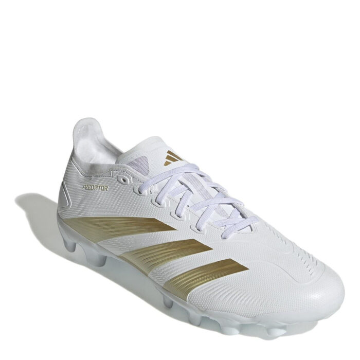 adidas Predator Multi-Ground Football Boots – White/Gold/Wht - Image 3