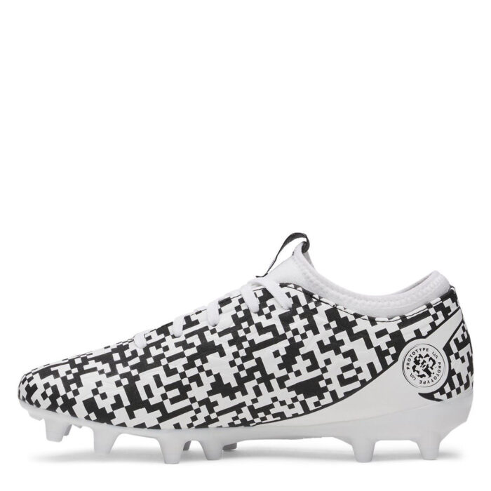 Under Armour Magnetico Junior Firm Ground Football Boots – Black/White - Image 3