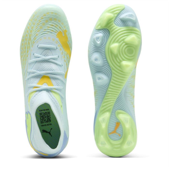 Puma Future 9 Firm Ground Football Boots – Ice/Yellow – view 3