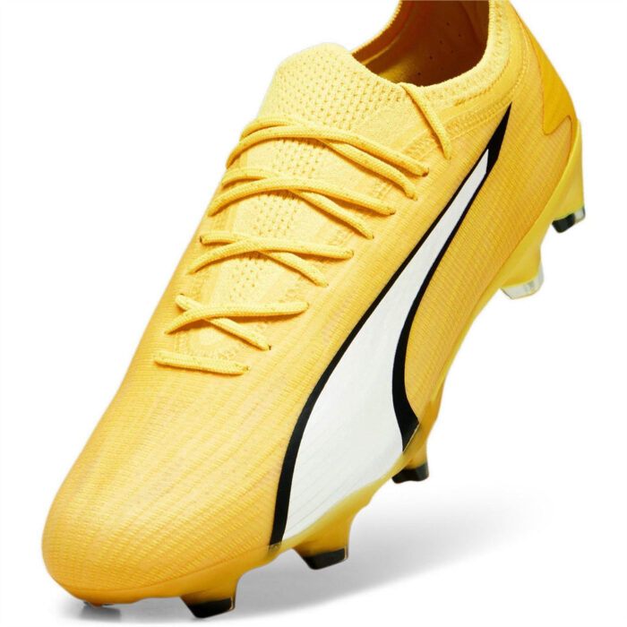 Puma Ultra Firm Ground Football Boots – Yellow/White - Image 6