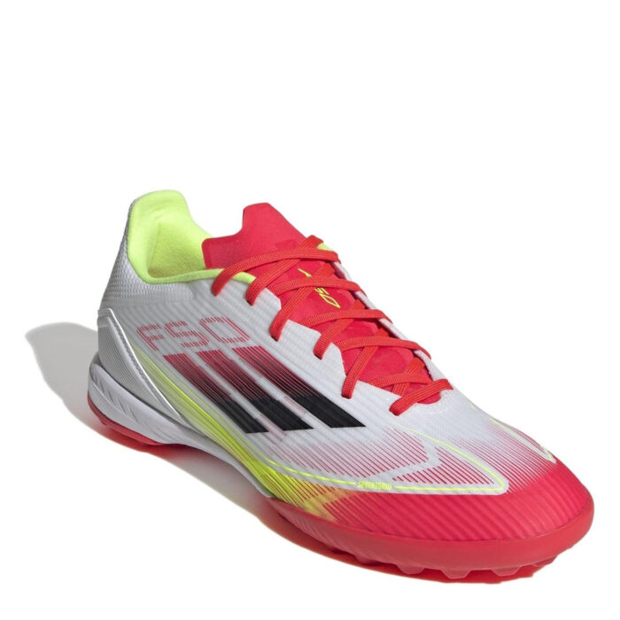 adidas F50 Turf Football Boots – White/Red – view 3