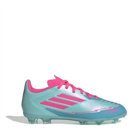 adidas F50 Junior Firm Ground Football Boots – Blue/Pink