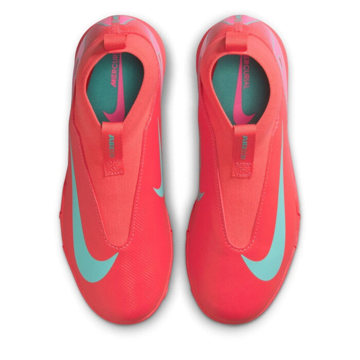 Nike Zoom Mercurial Superfly 10 Junior Turf Football Boots – Red/Green – view 6