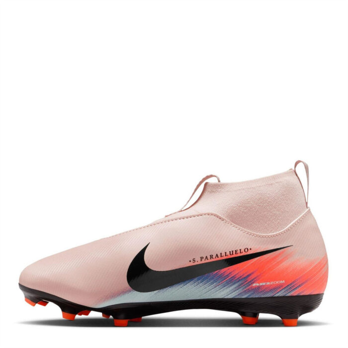 Nike Zoom Mercurial Superfly 10 Junior Firm Ground Football Boots – Pink/Blue - Image 2