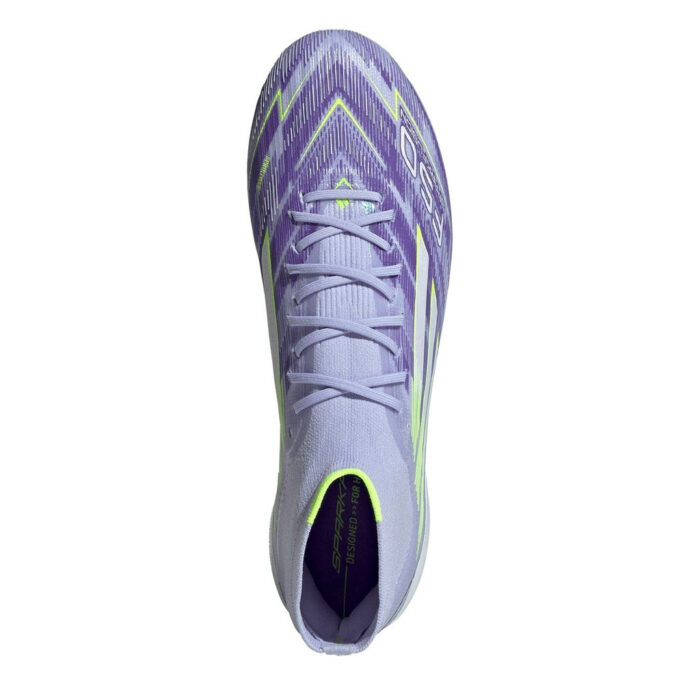 adidas Womens F50 Sparkfusion Firm Ground Football Boots – Purple/Lemon – view 5