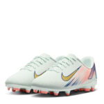 Nike Mercurial Vapor 16 Junior Firm Ground Football Boots – Green/White – view 4
