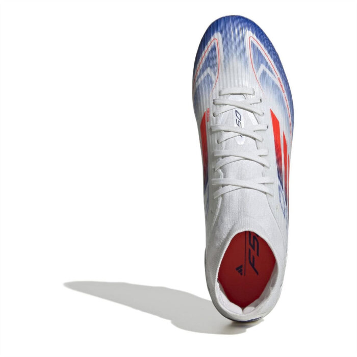 adidas F50 Firm Ground Football Boots – White/Red/Blue – view 5