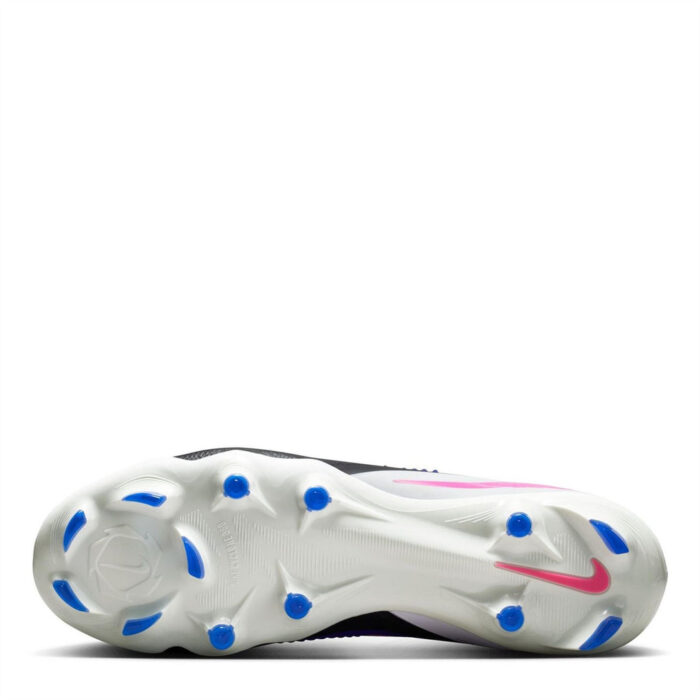 Nike Phantom 6 Low Firm Ground Football Boots – Blue/Wht/Pink – view 3