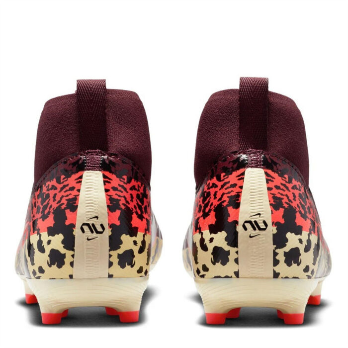 Nike Zoom Mercurial Superfly 10 Junior Firm Ground Football Boots – Burgundy/Print – view 5