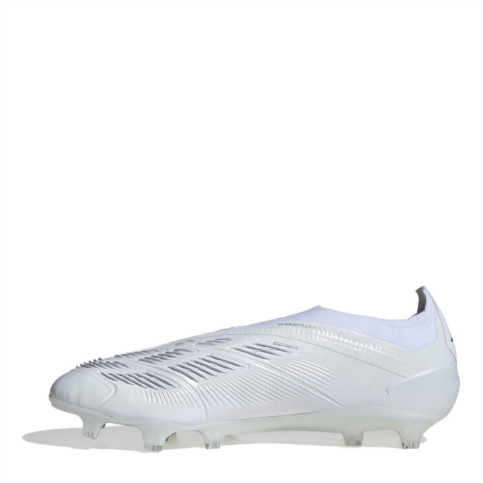 adidas Predator 24 Firm Ground Football Boots – White/Silver – view 2
