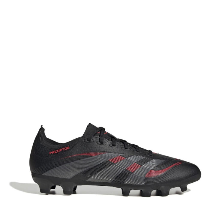 adidas Firm Ground Football Boots – Core Black/Grey - Image 7