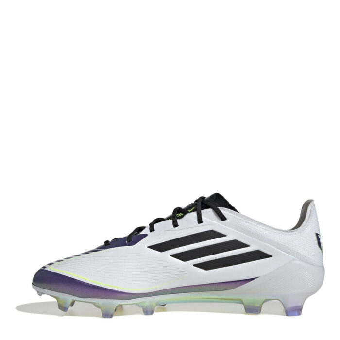 adidas F50 Firm Ground Football Boots – White/Purple – view 8
