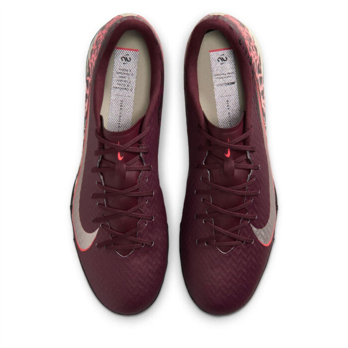 Nike Mens Zoom Mercurial Vapor 16 Turf Football Boots – Burgundy/Print – view 6