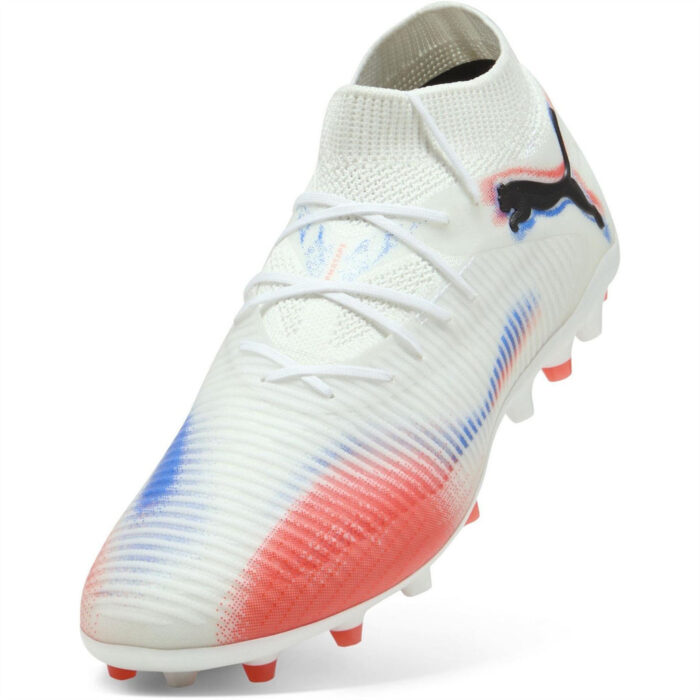 Puma Future 8 Multi-Ground Football Boots – Puma White-Pu - Image 6
