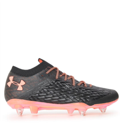 Under Armour Clone Magnetico Prohyb Lace-Up Textured Junior Turf Football Boots – Black