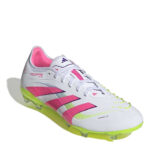 adidas Predator Firm Ground Football Boots – White/Pink – view 3