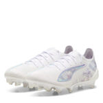 Puma Womens Ultra 5 Firm Ground Football Boots – Wht/Blk/Purple