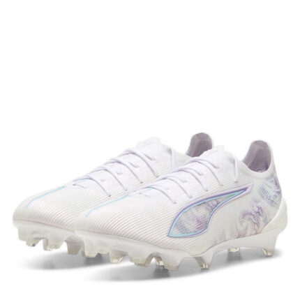 Puma Womens Ultra 5 Firm Ground Football Boots – Wht/Blk/Purple