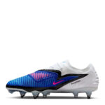 Nike Phantom 6 Low Soft Ground Football Boots – Blue/Wht/Pink - Image 2