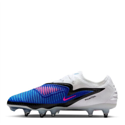 Nike Phantom 6 Low Soft Ground Football Boots – Blue/Wht/Pink – view 2