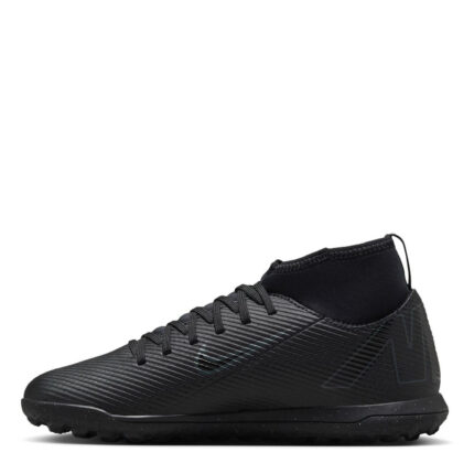 Nike Mercurial Superfly 10 Junior Turf Football Boots – Black/Green – view 2
