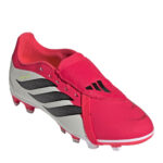 adidas Predator Fold Over Tongue Junior Firm Ground Football Boots – Red/Blk/White - Image 3