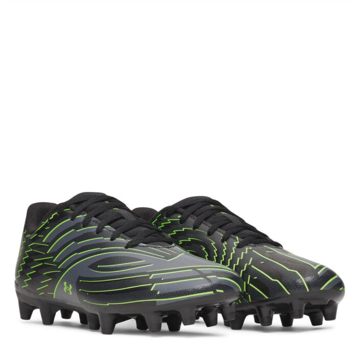 Under Armour Under Armour Shadow .4 Junior Firm Ground Football Boots – Wht/Blu/Orange – view 8