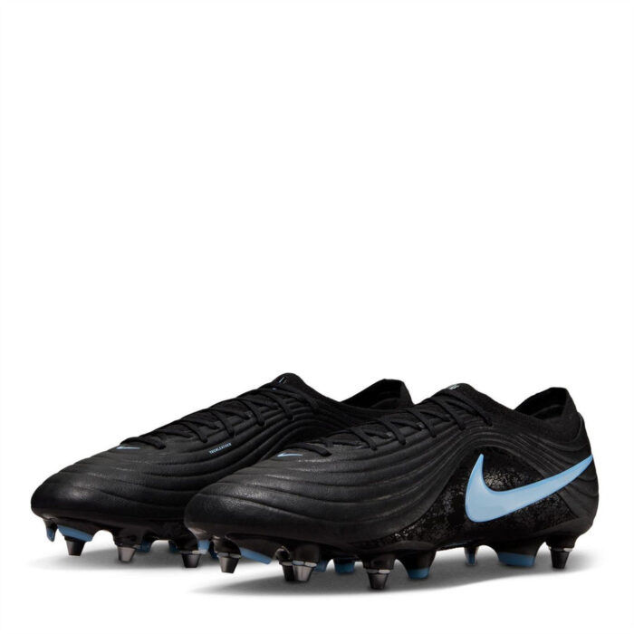 Nike Tiempo Soft Ground Football Boots – Black/Blue – view 5