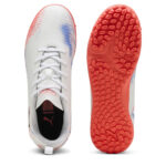 Puma Future 8 Junior Turf Football Boots – White/Black/Red – view 3