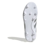 adidas Predator Junior Firm Ground Football Boots – White/Silver – view 6
