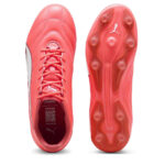 Puma Womens King Firm Ground Football Boots – Glowing Red - Image 3