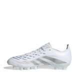 adidas Firm Ground Football Boots – White/Silvermet – view 8
