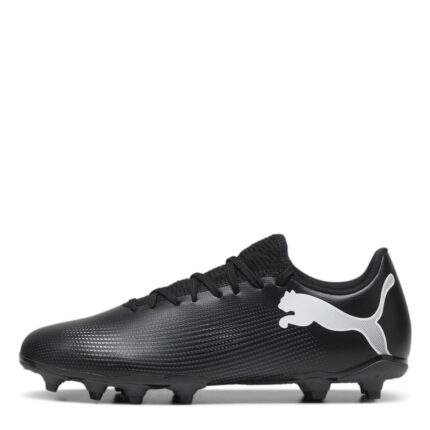 Puma Future 7 Firm Ground Football Boots – Black/White – view 2