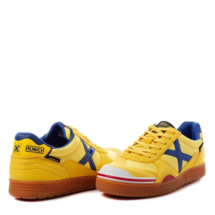 Munich Gresca Indoor Football Boots – Yellow/Blue – view 4