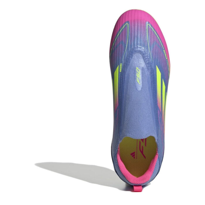 adidas F50 Junior Firm Ground Football Boots – Blue/Lemon - Image 5