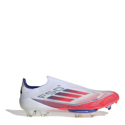adidas Mens F50+ Firm Ground Football Boots – White/Red/Blue