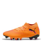 Puma Womens Future 8 Firm Ground Football Boots – Orange/Black - Image 2
