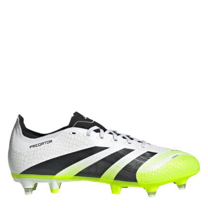 adidas Predator Soft Ground Football Boots – White/Blk/Lemon